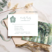 Mariage vert intemporel avec/sans repas RSVP