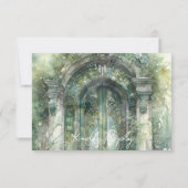 Mariage vert intemporel avec/sans repas RSVP (Dos)