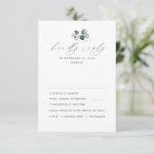 Mariage vert minimal RSVP (Debout devant)