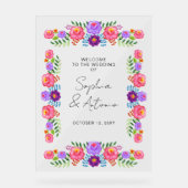 Mariage Vibrant Floral Fiesta Mexicain (Recto)