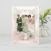 Mariage victorien - Carte d'invitation (Debout devant)