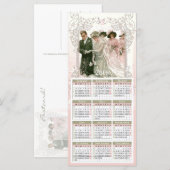 Mariage victorien - Carte postale Calendrier (Devant / Derrière)