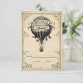 Mariage vintage à ballon à air chaud RSVP (Debout devant)