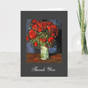 mariage vintage à fleurs merci note Van Gogh