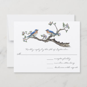 Mariage vintage Bluebirds RSVP