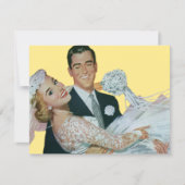 Mariage vintage, Bonne Invitation De Nouveaux Mari (Devant)