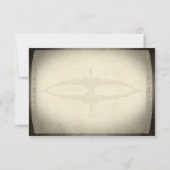 Mariage vintage de billets RSVP (Dos)