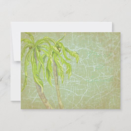 Mariage vintage de Breeze Tropical RSVP (Devant)