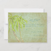 Mariage vintage de Breeze Tropical RSVP (Dos)