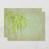 Mariage vintage de Breeze Tropical RSVP (Devant / Derrière)