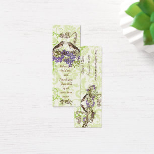Mariage vintage d'oiseaux Étiquettes ou Insérer de