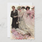 Mariage Vintage, Invitation de Réception de Mariée (Devant)