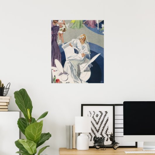 Mariage Vintage, Mariée Art Déco Moderne Du Milieu (Bureau à domicile)