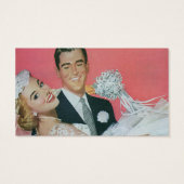 Mariage vintage Nouveaux mariés, mariée et chambre (Dos)