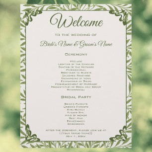 Mariage Vintage, Programme aux feuilles de saule v