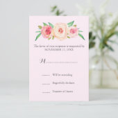 Mariage Vintage rose vif RSVP (Debout devant)