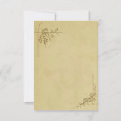 Mariage vintage RSVP (Dos)