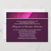 mariage violet anniversaire invitations photo (Dos)