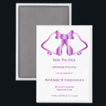 Mariage Violet Enregistrer La Date Magnet Bells Ru<br><div class="desc">Mariage minimaliste enregistrer la date magnétique cloches design. Customisez ce mariage de couleur violette enregistrez l'aimant de date avec vos détails mariages. Si vous avez besoin d'aide pour vous customiser,  contactez-nous via le lien de cette page. Conception de cloches violettes mariage personnalisé enregistrer la date aimant</div>