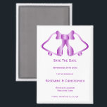 Mariage Violet Enregistrer La Date Magnet Bells Ru<br><div class="desc">Mariage minimaliste enregistrer la date magnétique cloches design. Customisez ce mariage de couleur violette enregistrez l'aimant de date avec vos détails mariages. Si vous avez besoin d'aide pour vous customiser,  contactez-nous via le lien de cette page. Conception de cloches violettes mariage personnalisé enregistrer la date aimant</div>