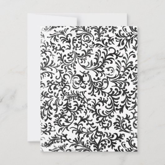 Mariage violet et noir RSVP (Dos)