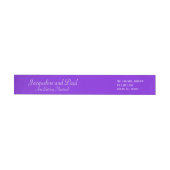 Mariage Violet Étiquettes de adresse (Individuel)
