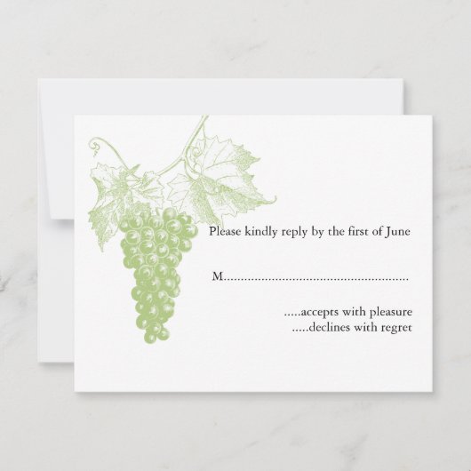 Mariage viticole RSVP (Devant)
