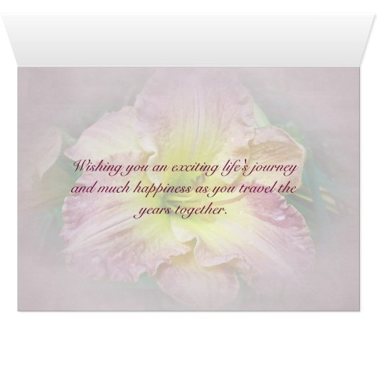 Mariage - Vous Souhaite Joie (Intérieur Horizontal (Bas))