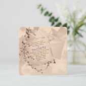 Mariage Vow Renewal invitation de style ancien  (Debout devant)