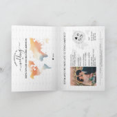 Mariage Voyage Destination Passport Carte du monde