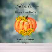 Mariage Welcome Fall Orange Citrouille (Neutre)