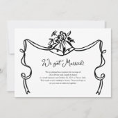 Mariage Whimsical Bells Mariage photo Faire-part (Devant)