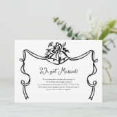 Mariage Whimsical Bells Mariage photo Faire-part (Debout devant)