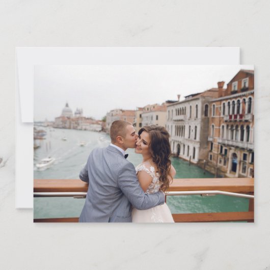 Mariage Whimsical Bells Mariage photo Faire-part (Dos)