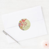 Mariage Whimsy Birds Stickers Mariage Customisé (Enveloppe)