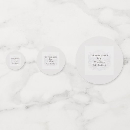 Mariage Whimsy Dolphins Table Confetti (Devant)