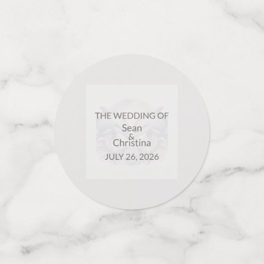 Mariage Whimsy Dolphins Table Confetti (Petit recto)