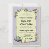 Mariage Wonderland Invitation Afternoon Tea Tea Te (Devant)