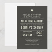 Mariages Couples Showwwwwwwwwwers Invitations de g (Devant / Derrière)