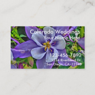Mariages du Colorado cartes de visite personnalisa