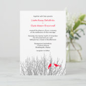Mariages hivernaux ruddy do-it-yourself invitation (Debout devant)