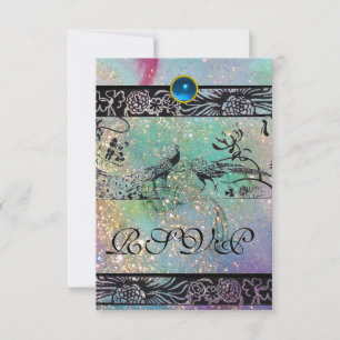 MARIAGES INSÉPARABLES MONOGRAM RSVP noir vert