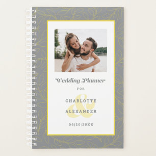 Mariages modernes personnalisés avec photo gris et