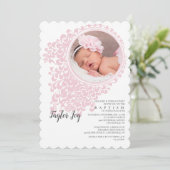 Mariah Baptism Photo Invitation (Debout devant)