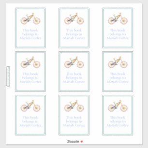 Mariah Mountain Bike Bookplate Sticker