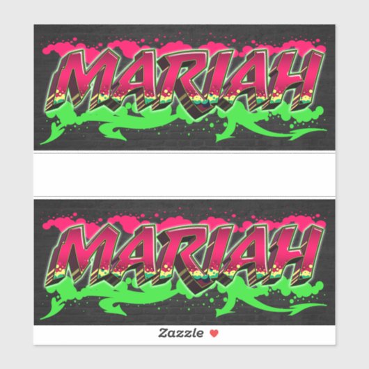 Mariah Vorname Name Graffiti Aufkleber Sticker (Vel)