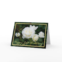 Mariah White Roses Modern Gold Lijst
