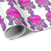 Mariah WraptnLuv™ Nom Papier cadeau - LUVYBZ® (Coin rond)