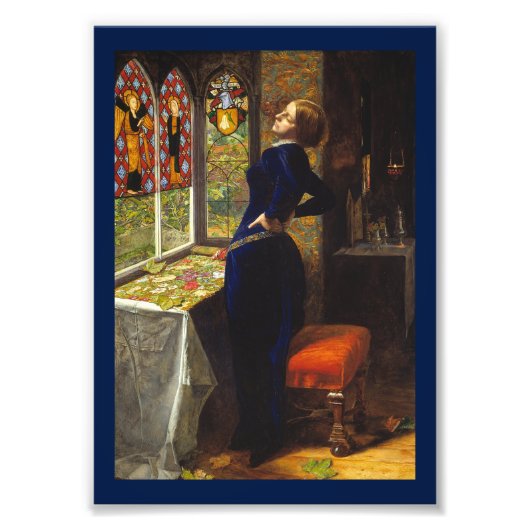 Mariana op het raam foto afdruk (Voorkant)