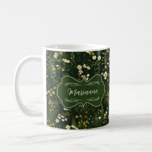 Marianne Dark Daisy Floral Koffiemok